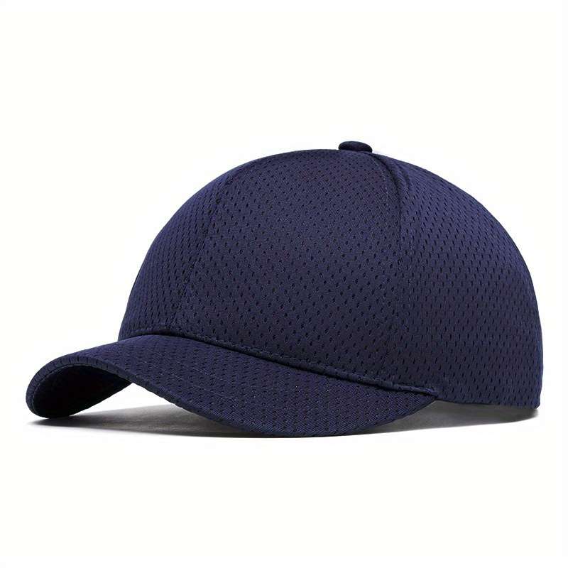 1pc Men'S Lightweight Mesh Baseball Cap Pink with "B" Logo Breathable Summer Hat for Outdoor Spo