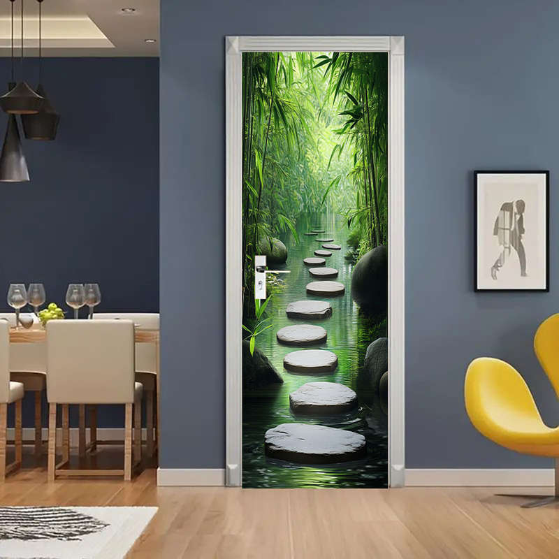 1Pc 76.96x199.9cm Door Window Sticker