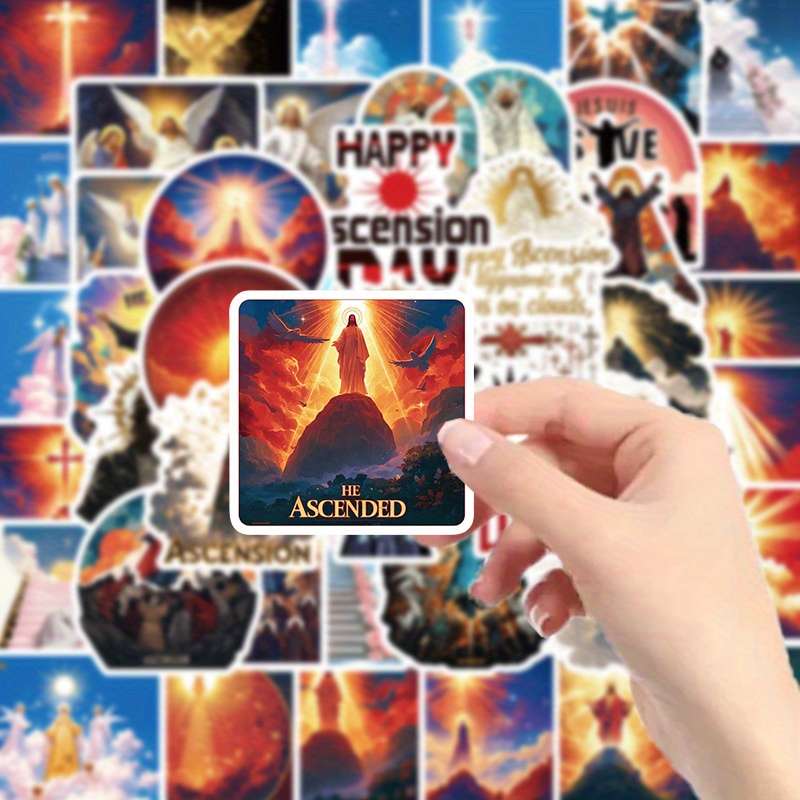 55pcs Jesus Christian Themed Stickers