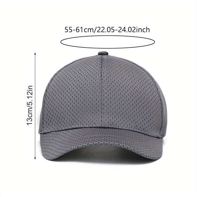 1pc Men'S Lightweight Mesh Baseball Cap Pink with "B" Logo Breathable Summer Hat for Outdoor Spo