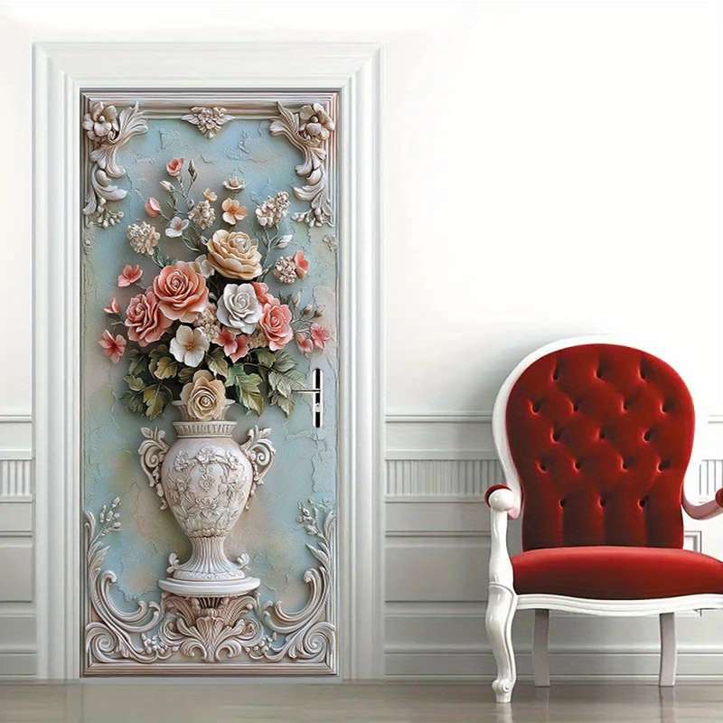 1Pc 76.96x199.9cm Door Window Sticker