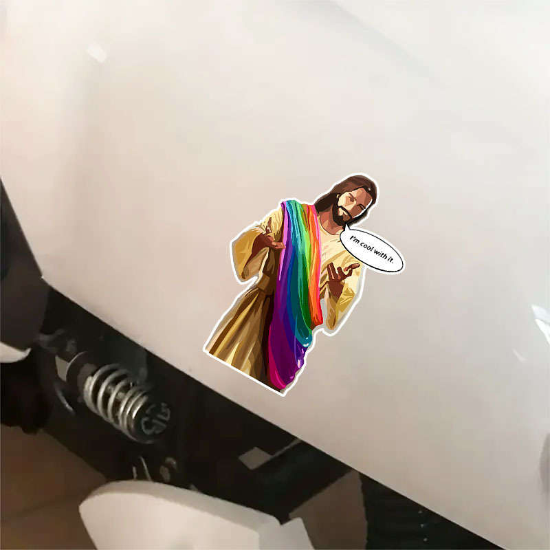 2 Pieces Jesus Christian Themed Stickers