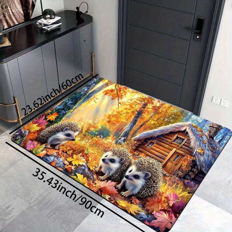 1Pc Yellow 19.69x31.49inch 50x80cm Floor Mat