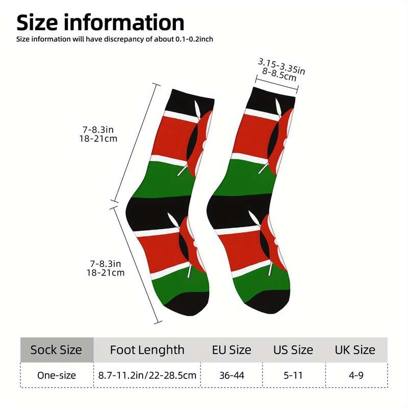 1 Pair Multicolor One Size Socks