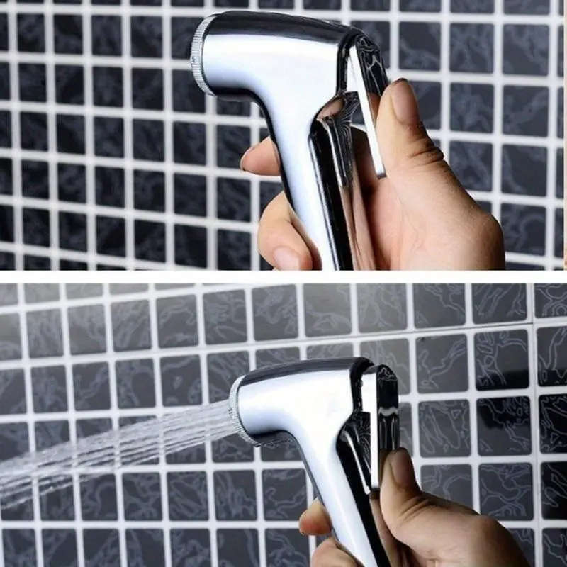 1pc Durable ABS Handheld Bidet Sprayer for Toilet Essential Bathroom Accessory with Nozzle