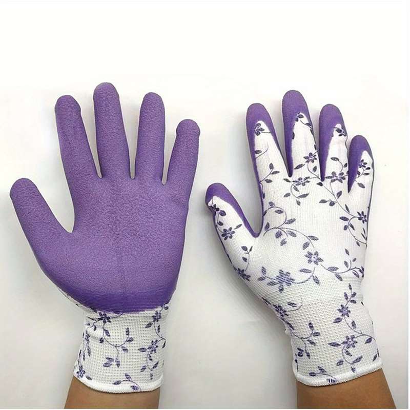 2 Pairs Purple Household Cleaning Gloves