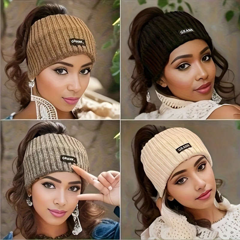 1pc Cozy Cotton Knit Beanie Hat for Women Warm and Stylish Winter Headwear Perfect Christmas