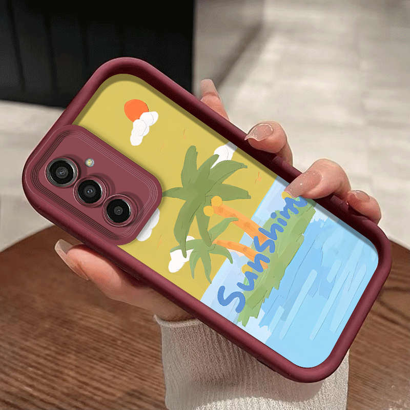 1pc crimson For Samsung Samsung Galaxy A14 4G Phone Cases