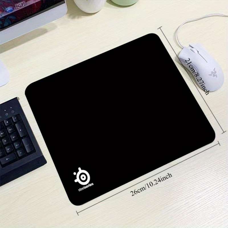 1pc Rubber Anti-Slip Mouse Pad Long Rectangle Geometric Game Design Soft 10.24x8.27 in