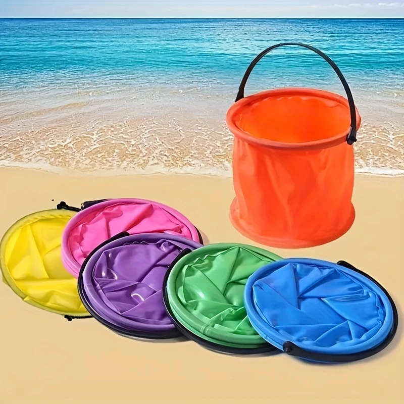 1pc Multi-Functional Collapsible Bucket Durable And Portable Ideal for The Beach Travel And Outdoor