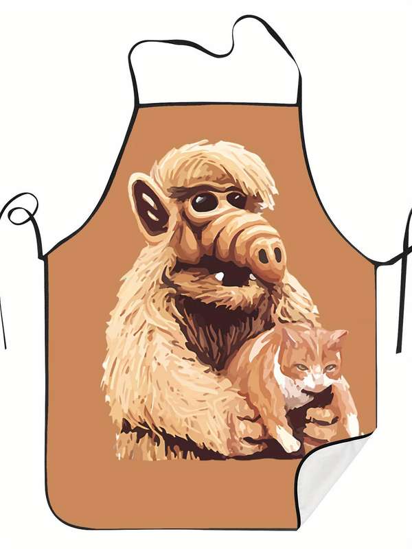1pc Adult-Sized Apron Featuring an Anime Pig Design Suitable for Chefs And Waiters Perfect for Ba