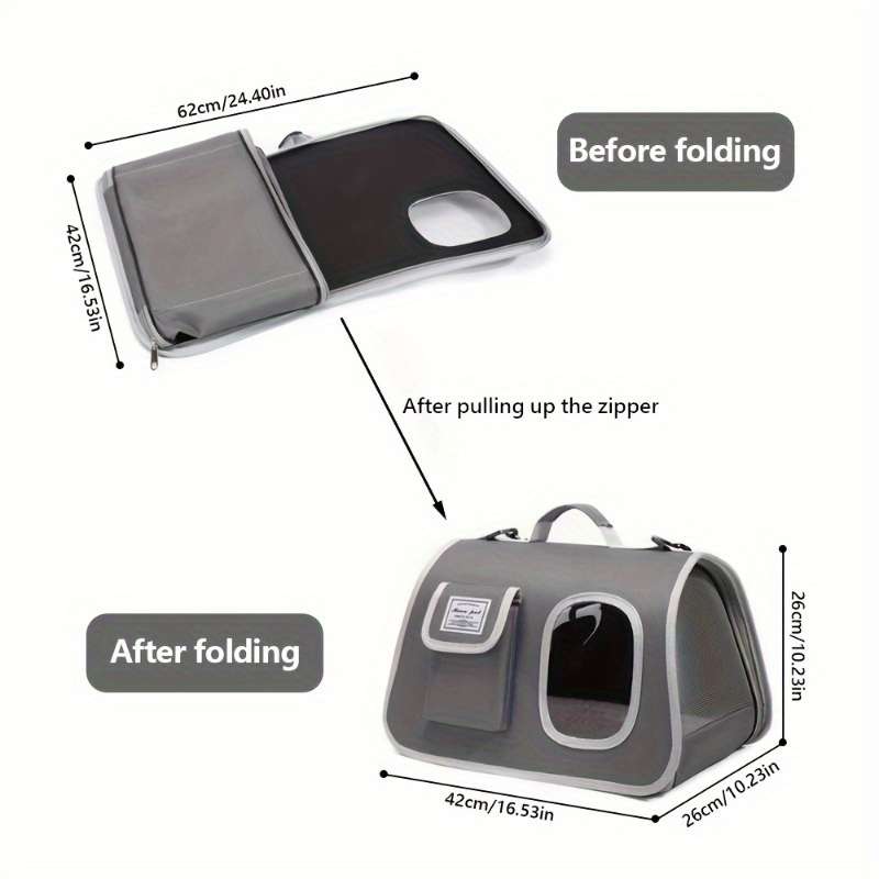 1pc Gray Pet Bag