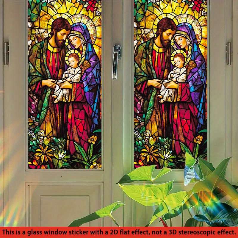 1pc 17.7139.37in   45100cm   Jesus Christian Themed Stickers
