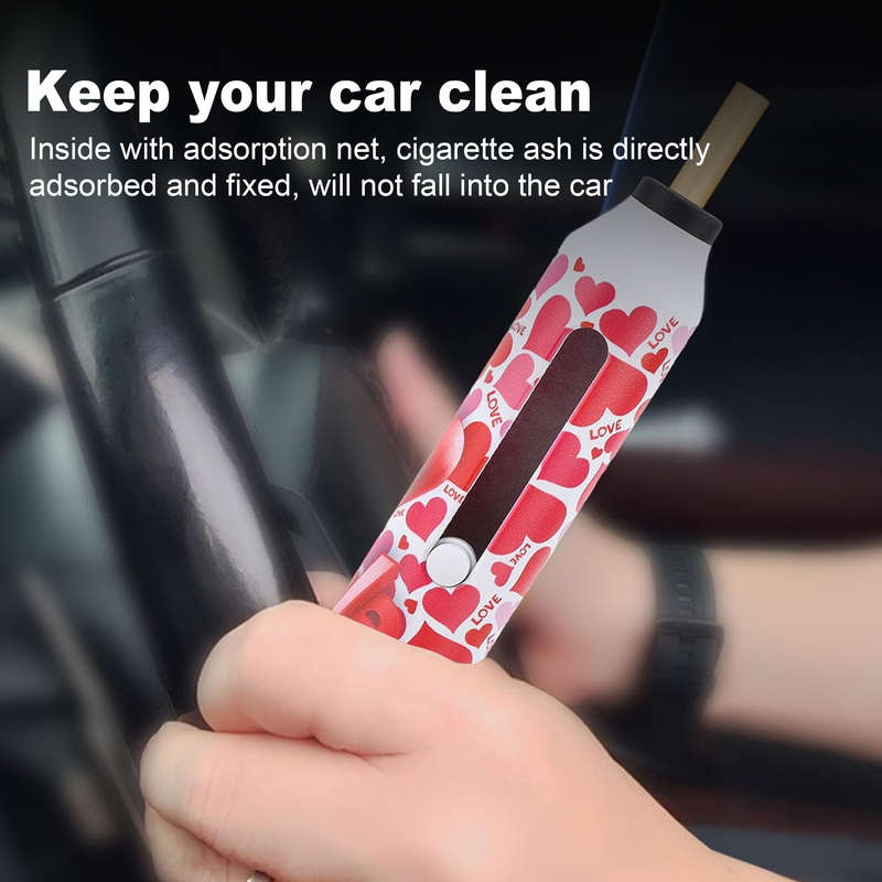 1pc Car Ashtray Portable Smoke Extinguisher Multiple Patterns Available for Coarse Medium and F