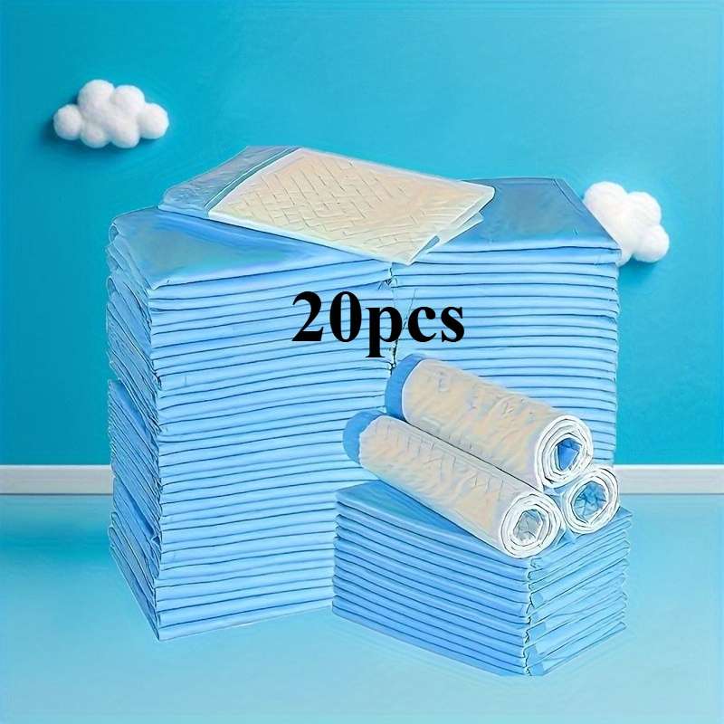 20Pcs Diaper Thickened Blue