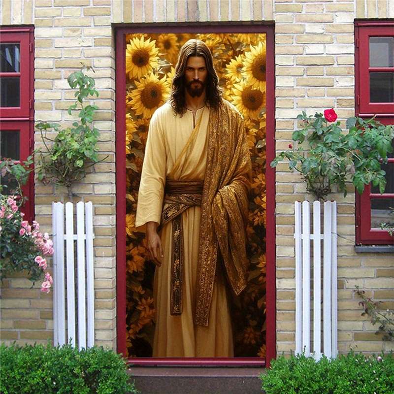 1pc 95.0x214.88cm Jesus Christian Themed Stickers