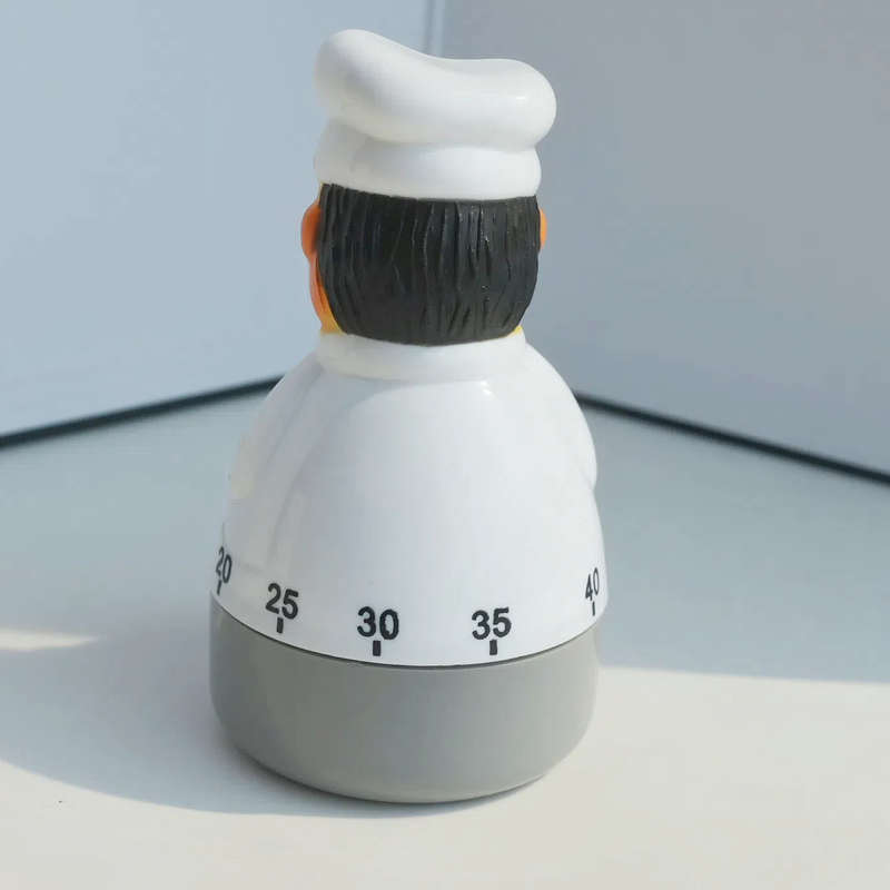 1pc Colorful Kitchen Timer Chef Timer Kitchen Timer Plastic Countdown Knife and Fork Chef Timer