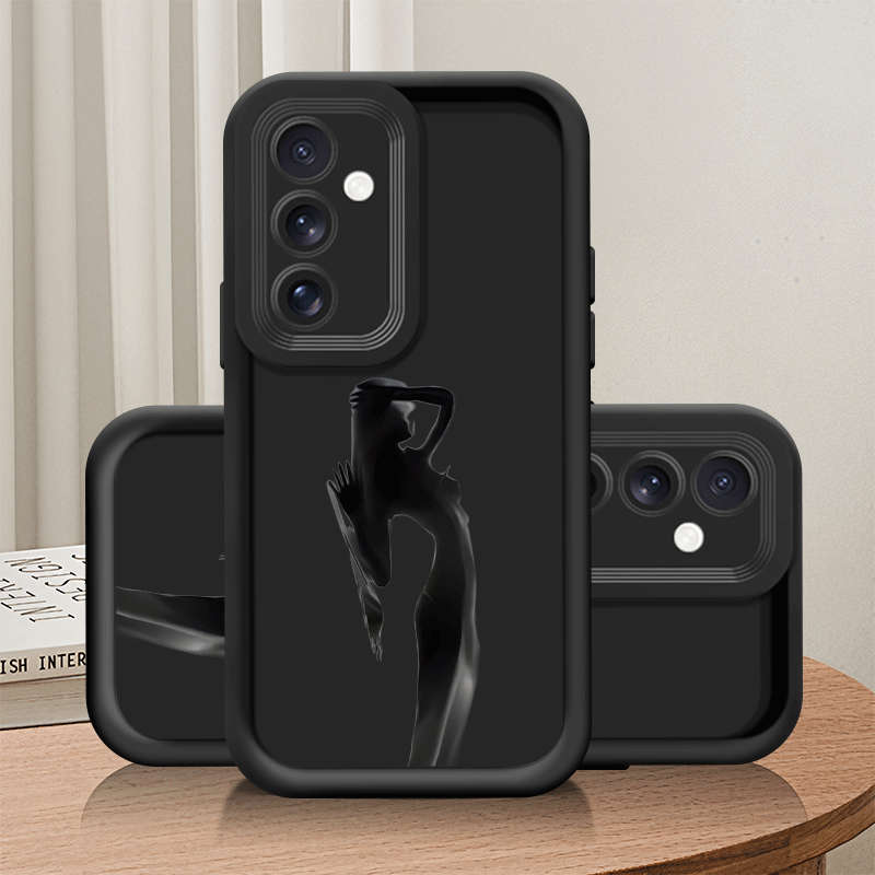 1pc Black For Samsung Galaxy A52 Phone Cases