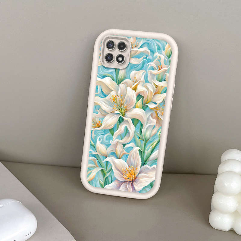 1pc White For Samsung Galaxy A05s Phone Cases