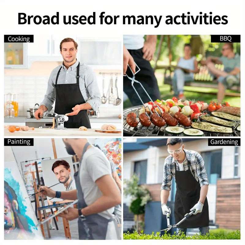 1pc Funny Mona Lisa Loves Vegetables Apron Humorous Artistic Design 100% Polyester Bib Apron