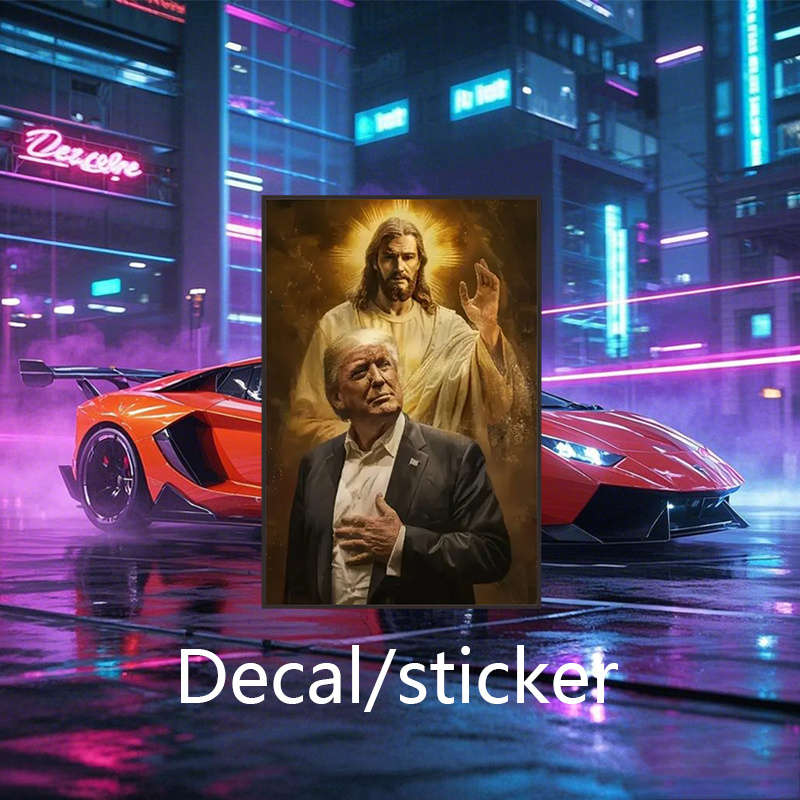 2pcs Jesus Christian Themed Stickers