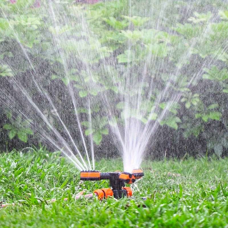 1Pc Rotating Garden Sprinkler System With Adjustable Nozzle