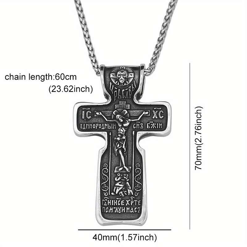 1 Piece Jesus Cross Necklace Jesus Theme Pendant