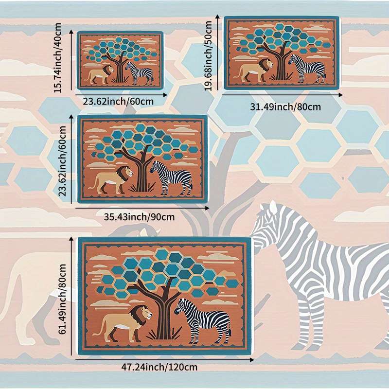 1Pc 31.50x47.24inch 80x120cm Floor Mat