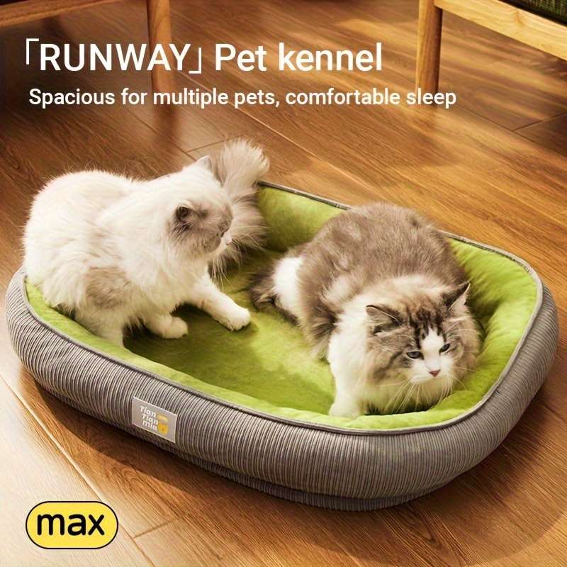 1PC Pet Mat Gray Green Size 59.99x48.01 cm
