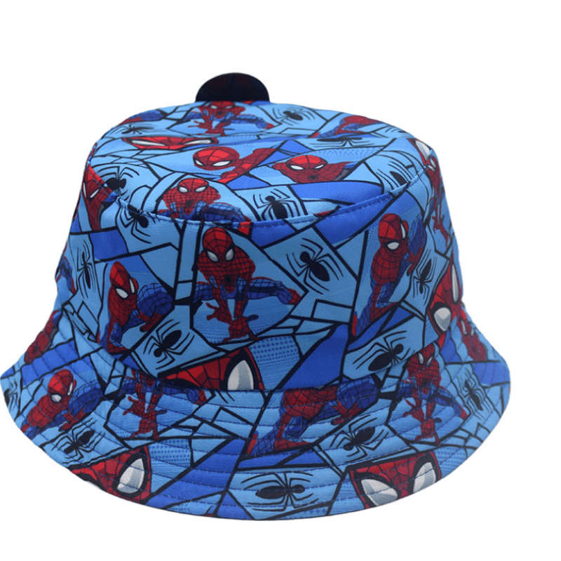 1pc Marvel Spider-Man Cartoon Character Style Fisherman Hat Best Choice for Travel and Outing