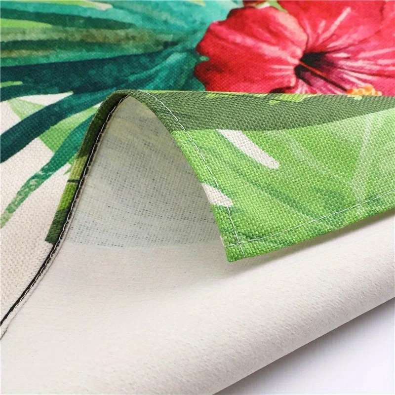 1pc Chic Black Tights Printed Apron Soft Linen Blend Perfect for Cooking Baking Ideal Kitchen