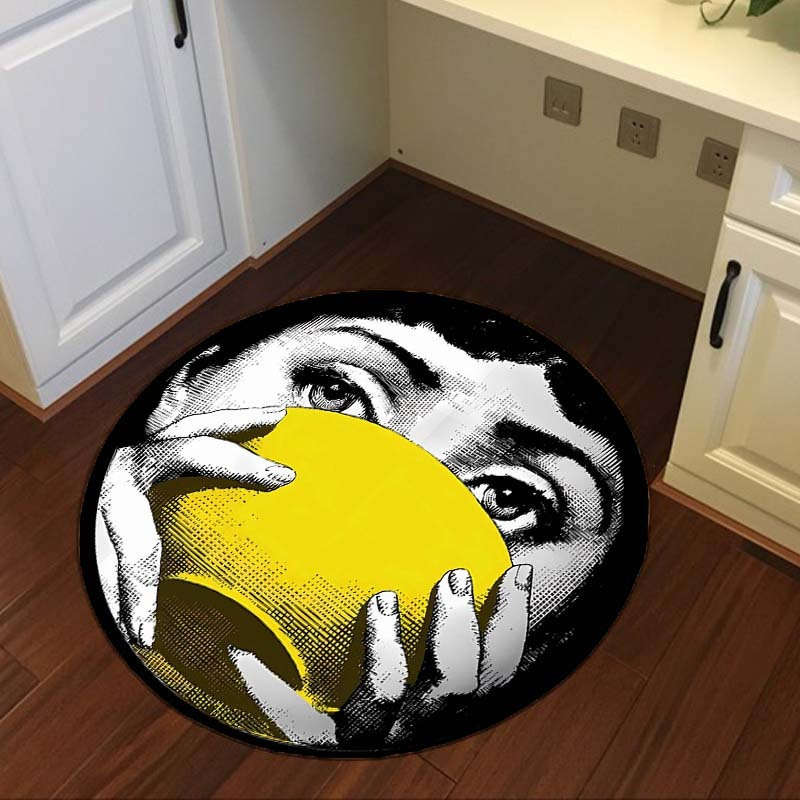 1Pc 100cm Diameter 39.3inch Floor Mat