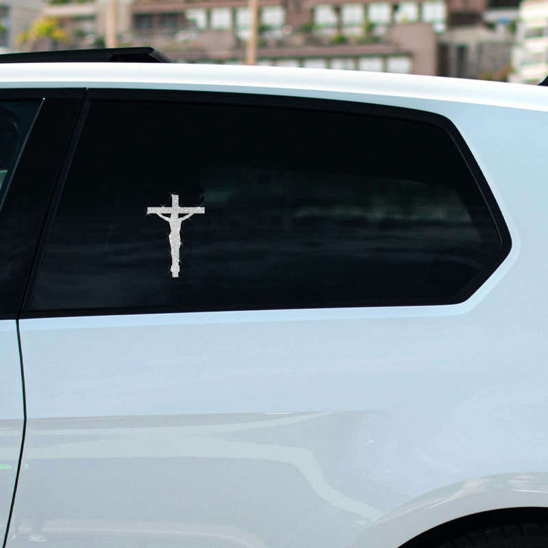 1pc  silvery  Jesus Christian Themed Stickers