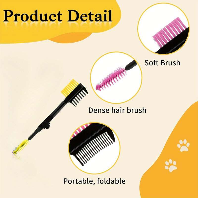 1pc Yellow Pet Comb