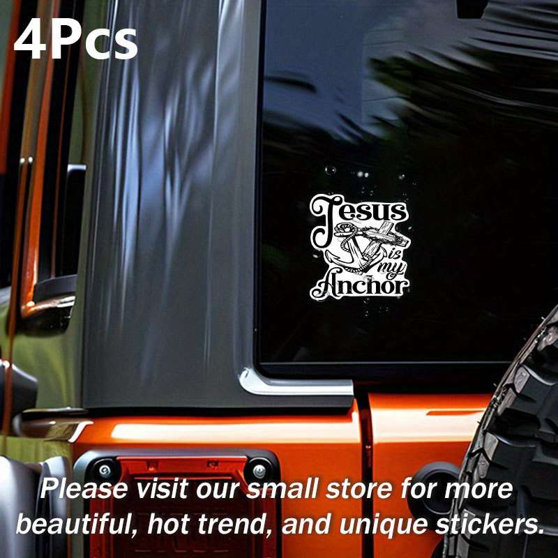 4Pcs Jesus Christian Themed Stickers