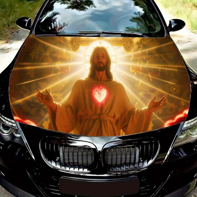 1pc Black Jesus Christian Themed Stickers