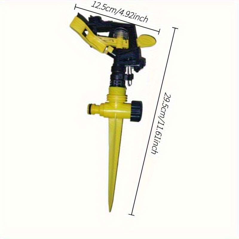3Pcs Heavy Duty Rotating Lawn Sprinkler With Adjustable Spray