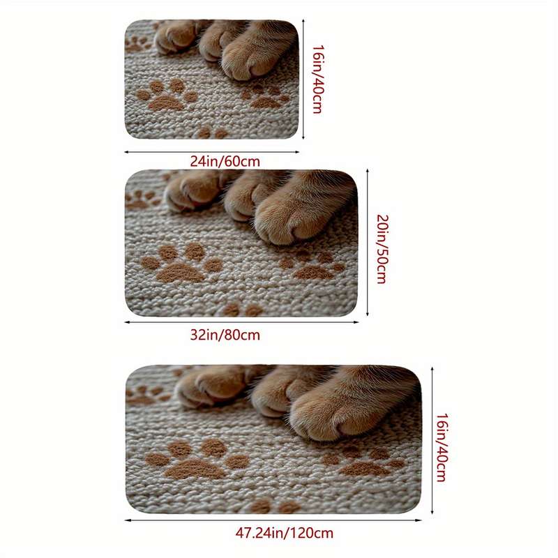 1Pc 20x32inch 50x80cm Floor Mat
