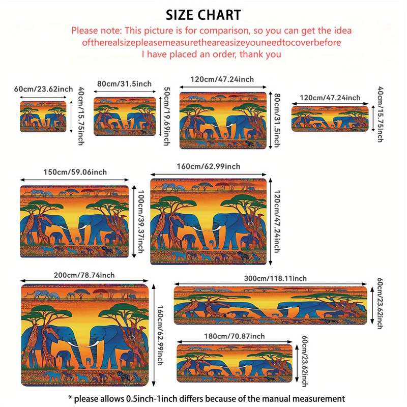 1Pc 100x150cm Floor Mat