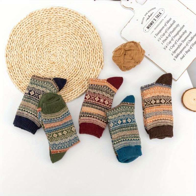 Sock 5 Pairs   Color Mixing  One Size