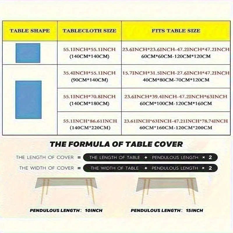 1 Piece Of Brown Square Pattern Printed Tablecloth 140*140cm