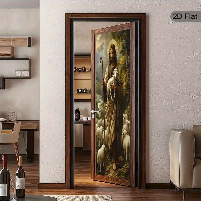 1pc 30.3x78.7 inches   77x200 cm   Jesus Christian Themed Stickers