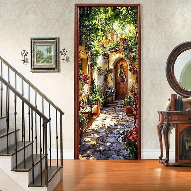 1Pc 77x200cm Door Window Sticker