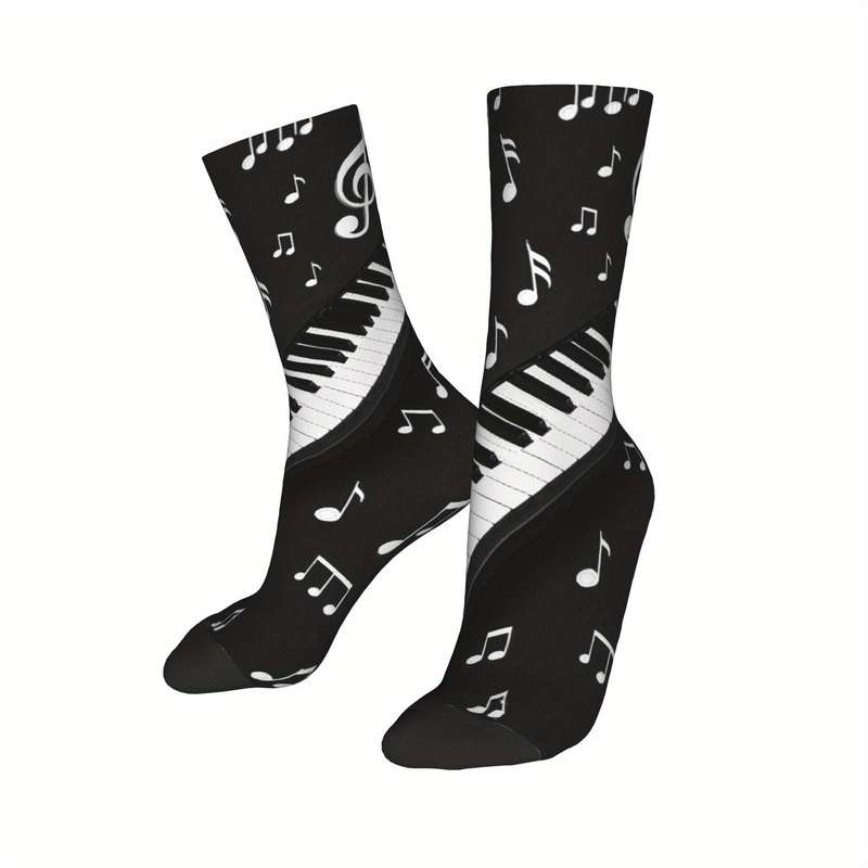 1 Pair Black One Size Socks