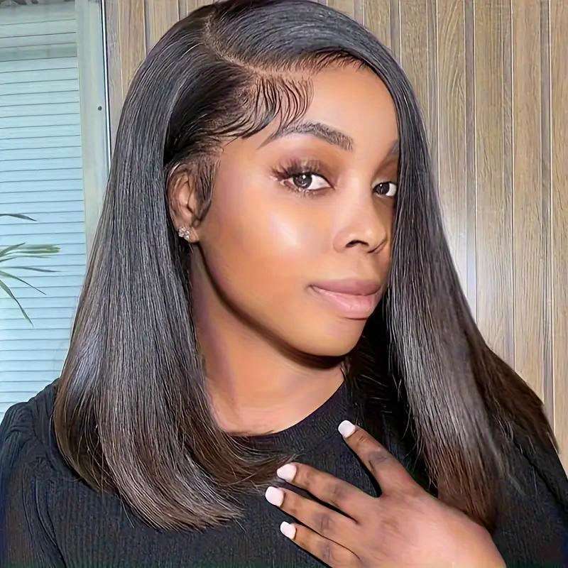1Pc Black 30.48cm Fashion Design Wig