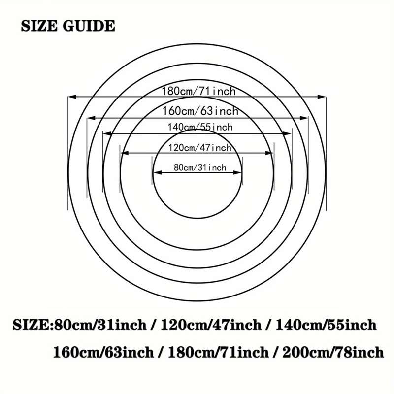 1Pc 180cm 71inch Floor Mat