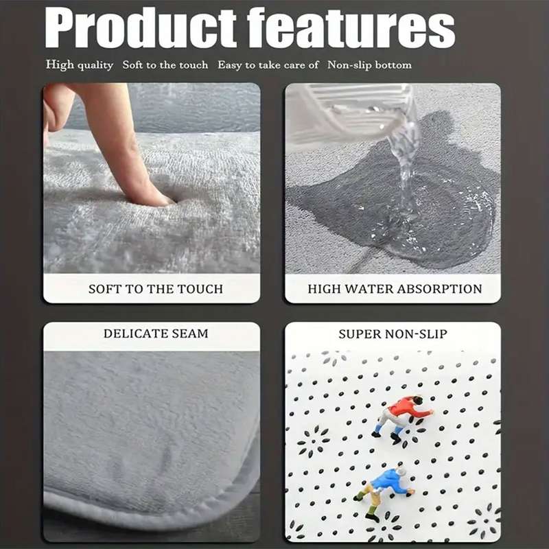 1Pc 15.74x23.62inch 40x60cm Floor Mat