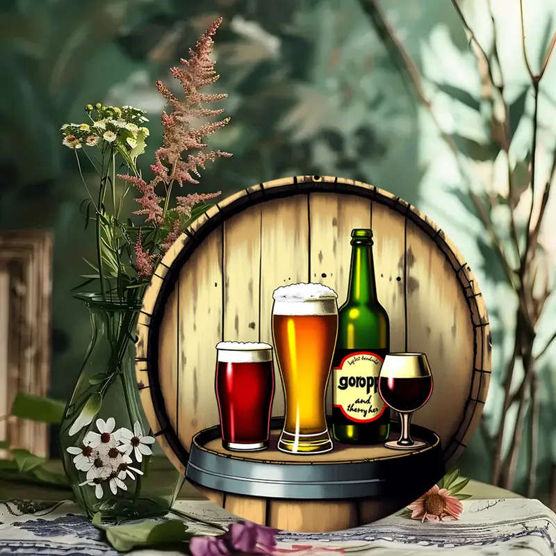 1 8" Round Beer Decorative Sign