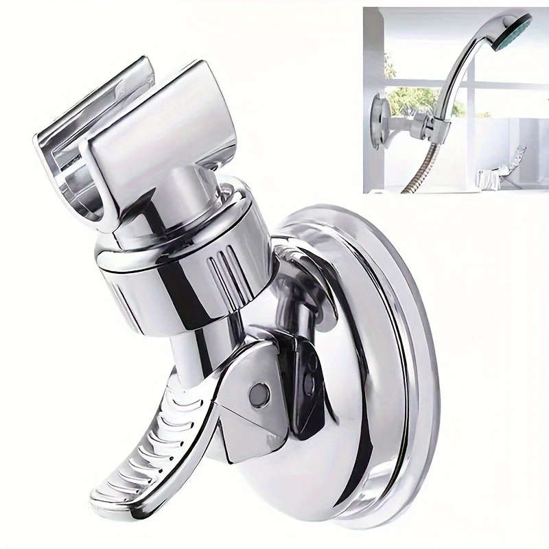 1Pc Adjustable Shower Head Holder With Strong Suction Cup Easy Installation No Tools Needed Bathroom