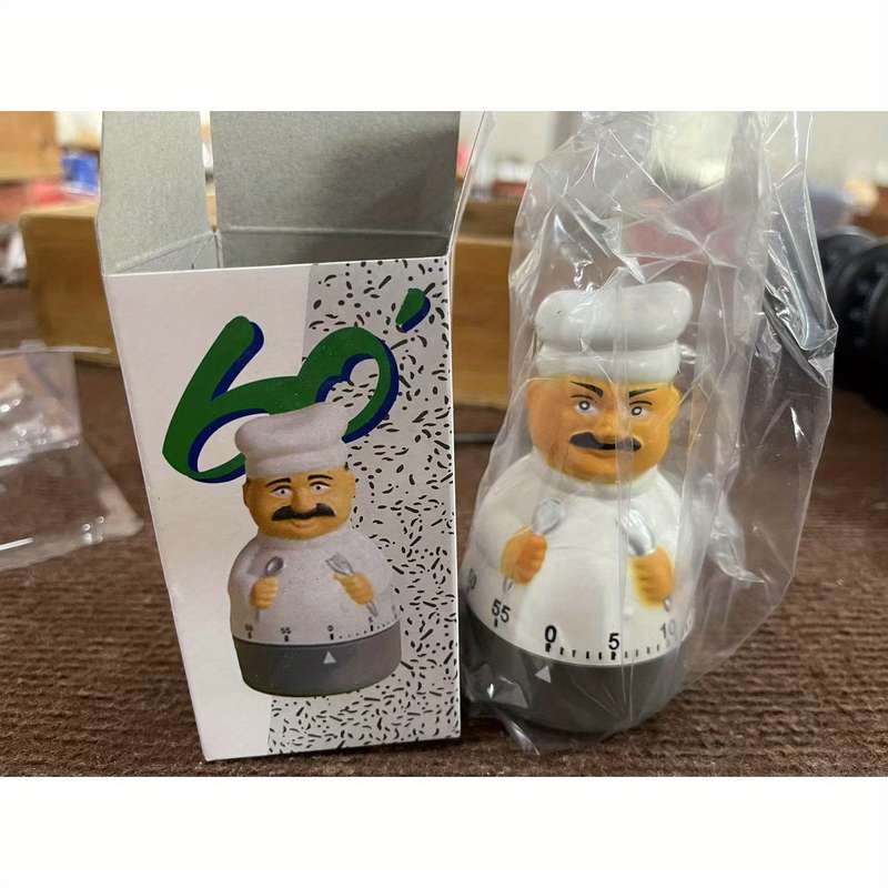 1pc Colorful Kitchen Timer Chef Timer Kitchen Timer Plastic Countdown Knife and Fork Chef Timer